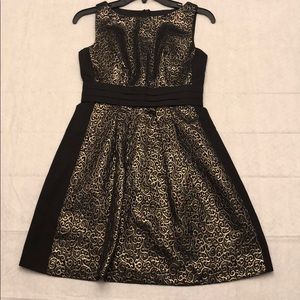 The Limited Black and Gold Cocktail Dress
